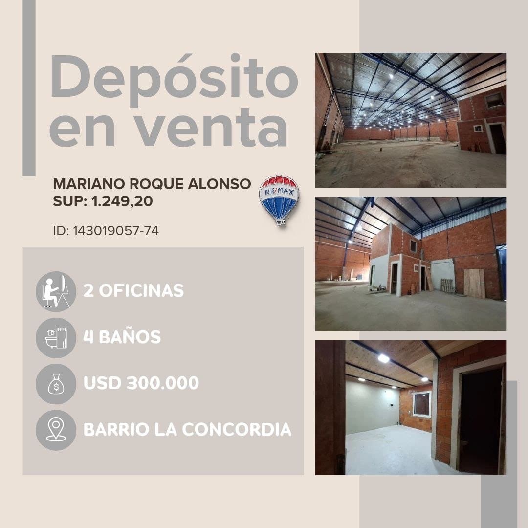 Tinglado/Depósito en Monseñor bogarin
