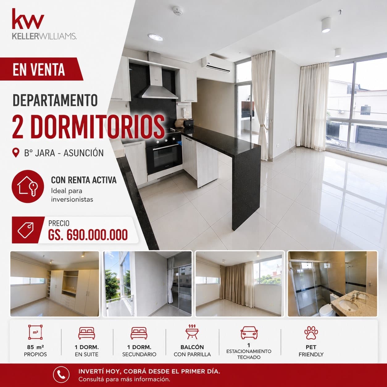 Departamento en San Cosme