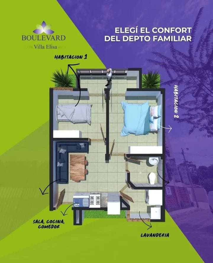 Departamento en Villa Elisa, Central - foto 4