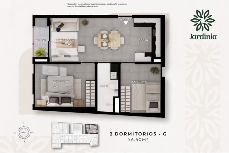 Departamento en Edificio Jardinia - foto 2