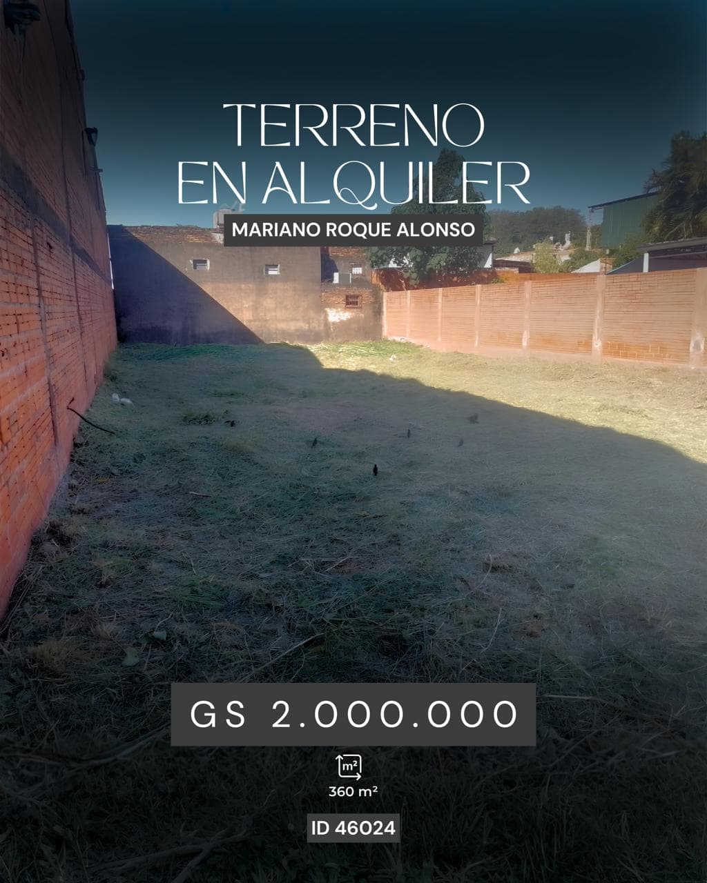 Terreno en Gral. Patricio Escobar & Tte. Fariña
